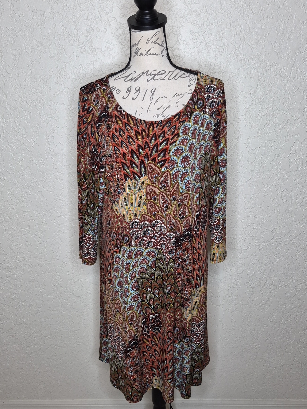 MSK Multicolored Floral Dress Size XL